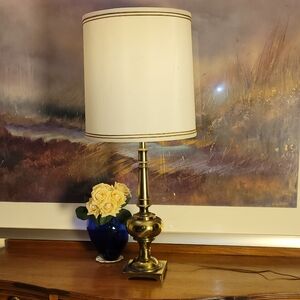 Vintage Stiffle Solid Brass Lamp